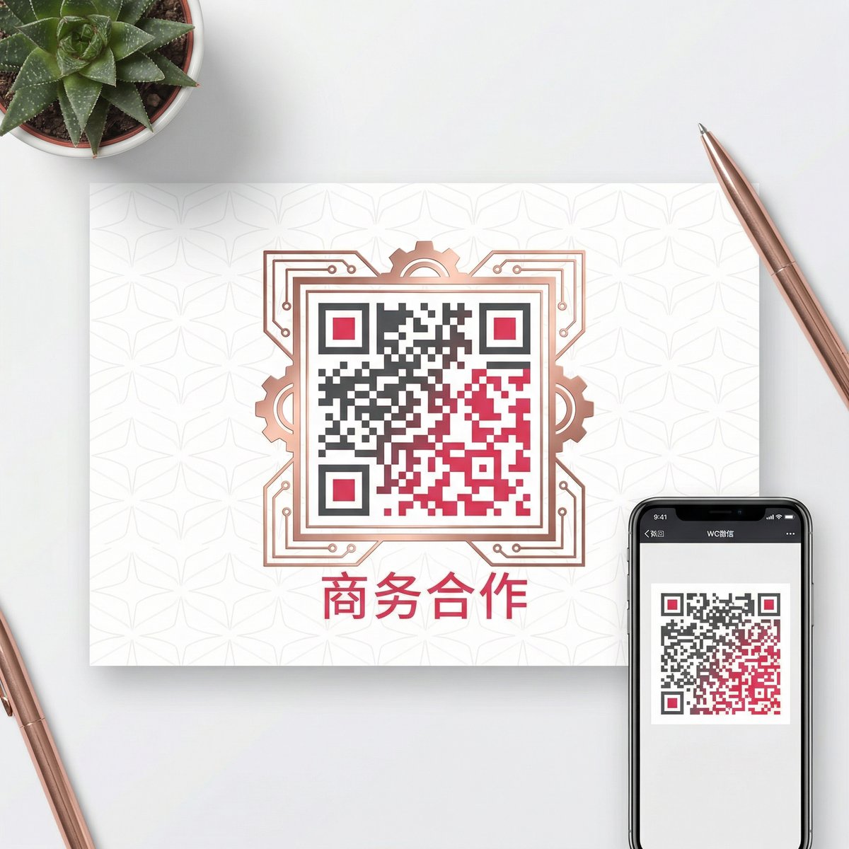 高清3D动漫商务合作二维码
